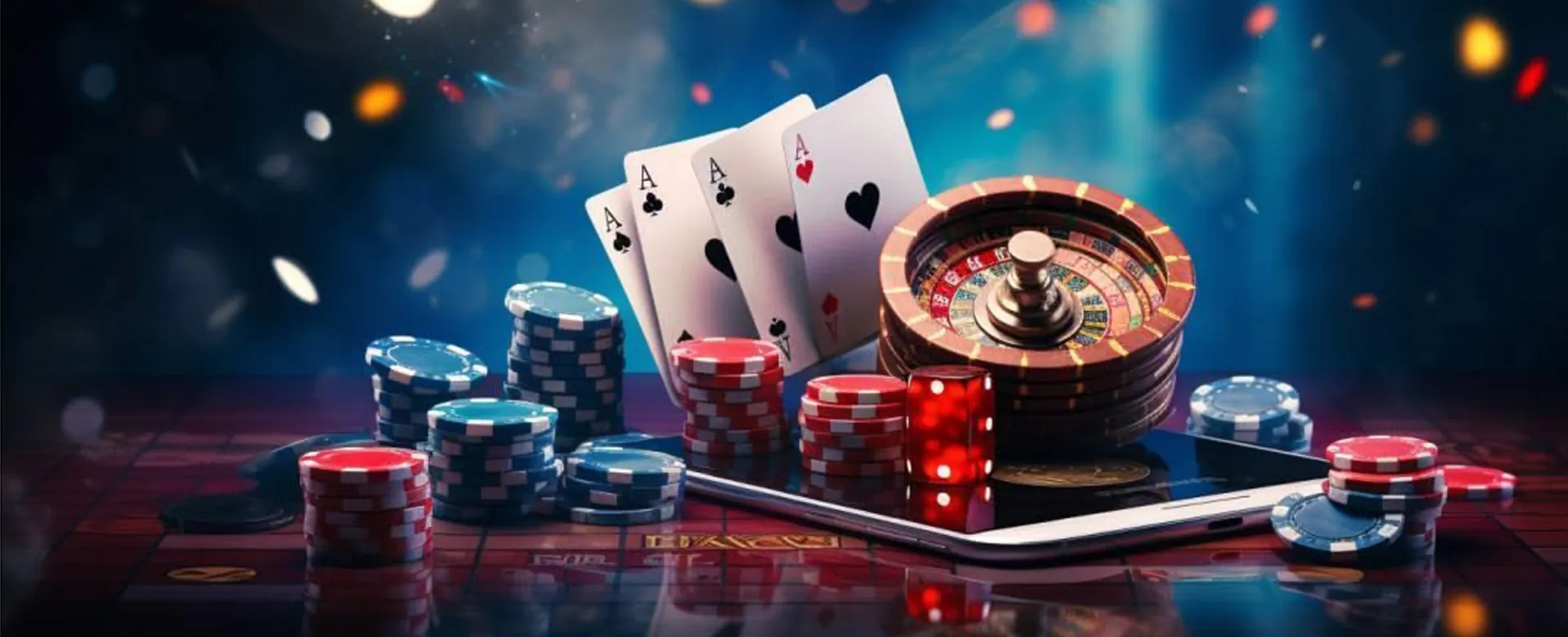 Dynamic background of a live casino game with betting action